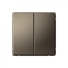 Выключатель двухклавишный Schneider Electric Art Gallery Мокко GAL000651