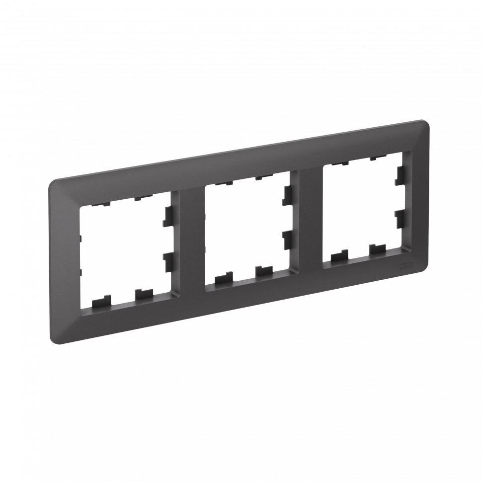 Рамка Systeme Electric AtlasDesign Air 3-ая, цвет базальт, ATN221403