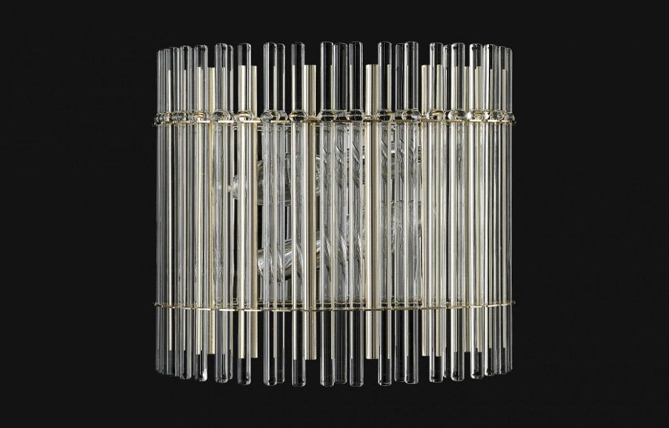 Настенный светильник Crystal Lux AURELIO AP2 GOLD+CHROME/TRANSPARENT