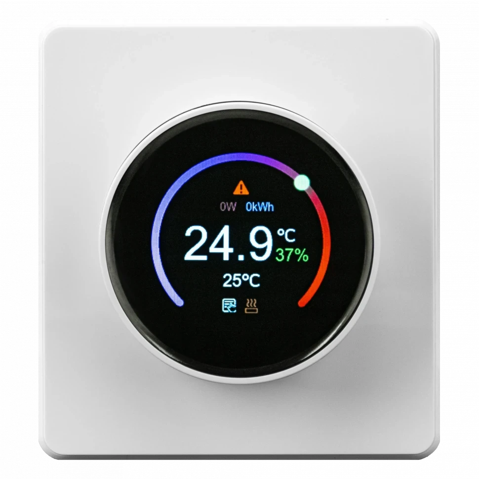 KRANZ Терморегулятор ROUND Wi-Fi с/у перламутр KR-78-0728-1