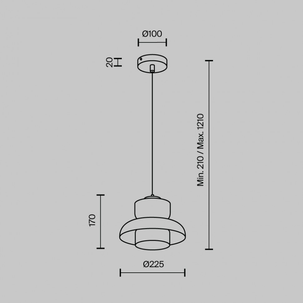 Подвесной светильник Modestyle MS.1412.220 CR