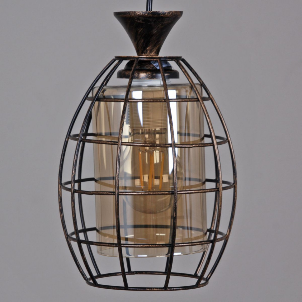 Подвесной светильник Reluce 03525-0.9-01 BK+GD