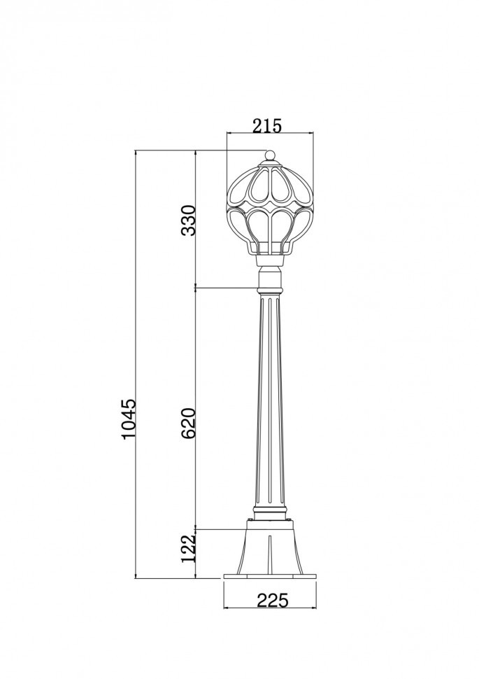 Ландшафтный светильник Outdoor O023FL-01G