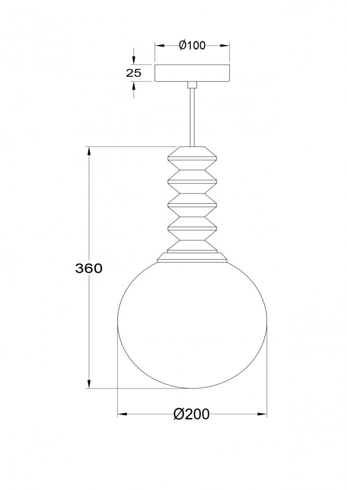 Подвесной светильник Maytoni P150PL-01BG