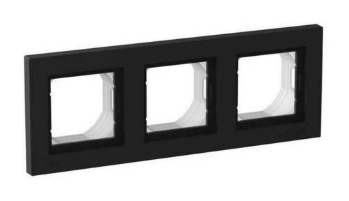 Рамка 3 поста IP44 Systeme Electric Atlas Design Aqua, карбон ATN441003