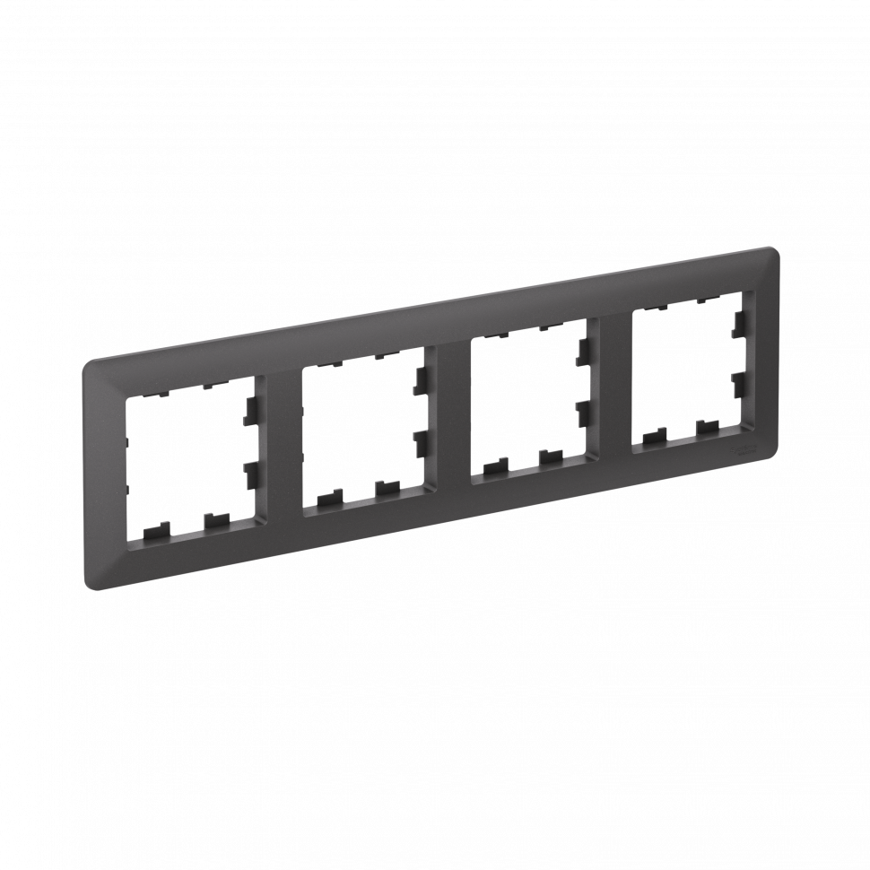 Рамка Systeme Electric AtlasDesign Air 4-ая, цвет базальт, ATN221404