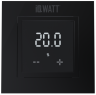 Электронный терморегулятор с сенсорным дисплеем IQWATT (чёрный матовый) IQ THERMOSTAT D