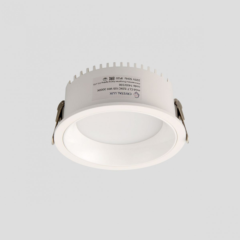 Встраиваемый светильник Crystal Lux CLT 529C105 WH 3000K