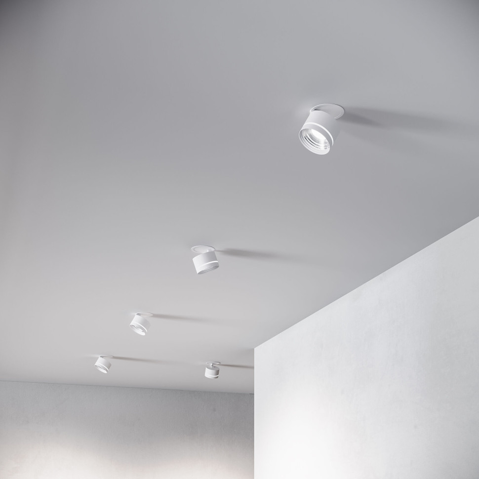 Встраиваемый поворотный светодиодный светильник 8W 4200K чёрный 25035/LED