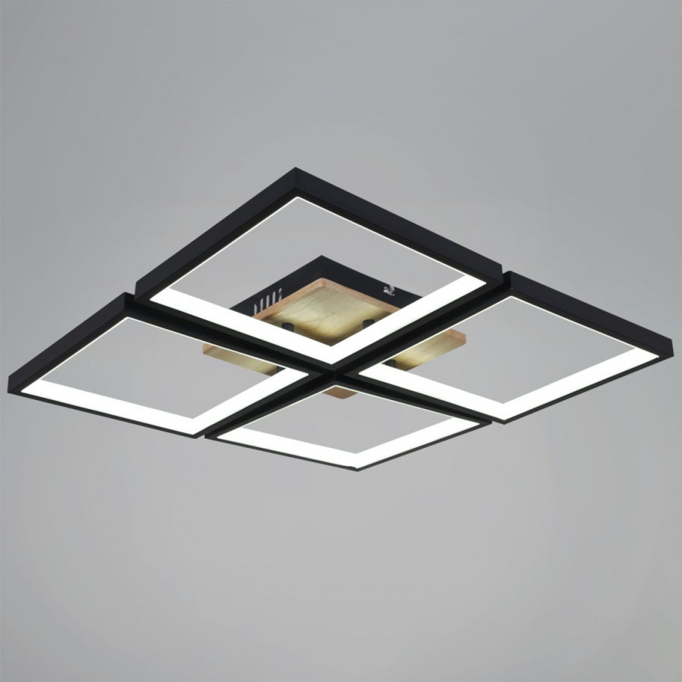 Потолочный светильник Reluce 78560-0.3-04 BK+WOOD