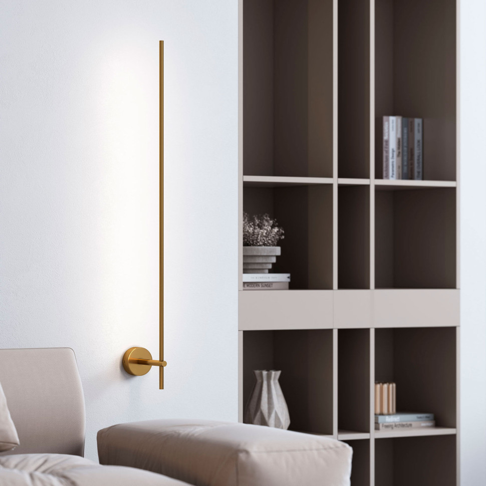 Светильник настенный светодиодный Fine LED 3000К 40132/LED латунь