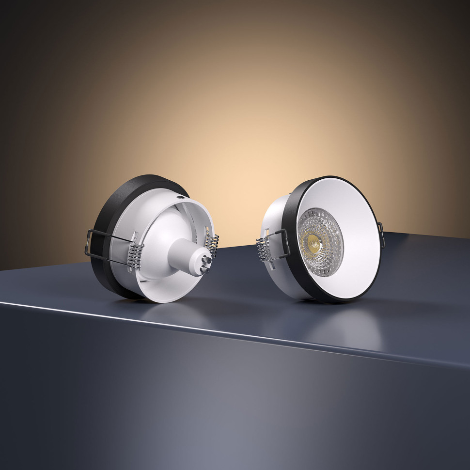 Встраиваемый точечный светильник 112 MR16 белый/черный