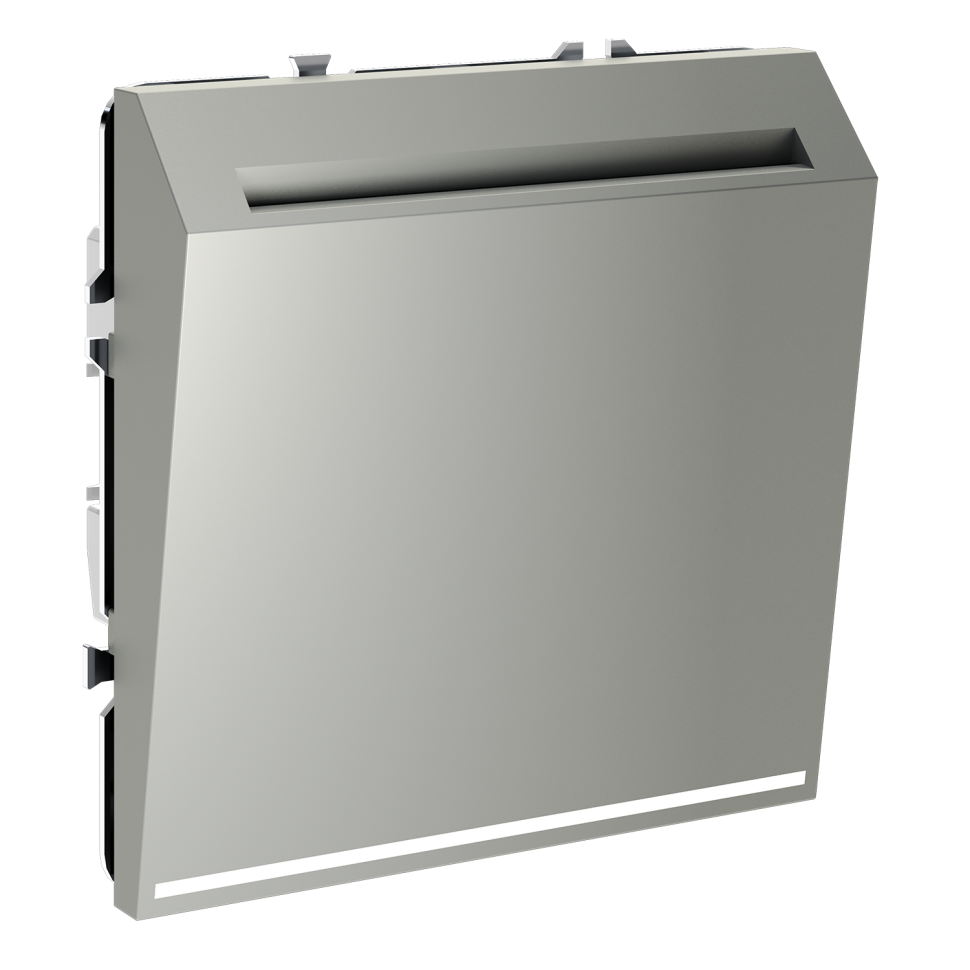 Выключатель встраиваемый VOLTUM S70 карточный 16А, (сталь)