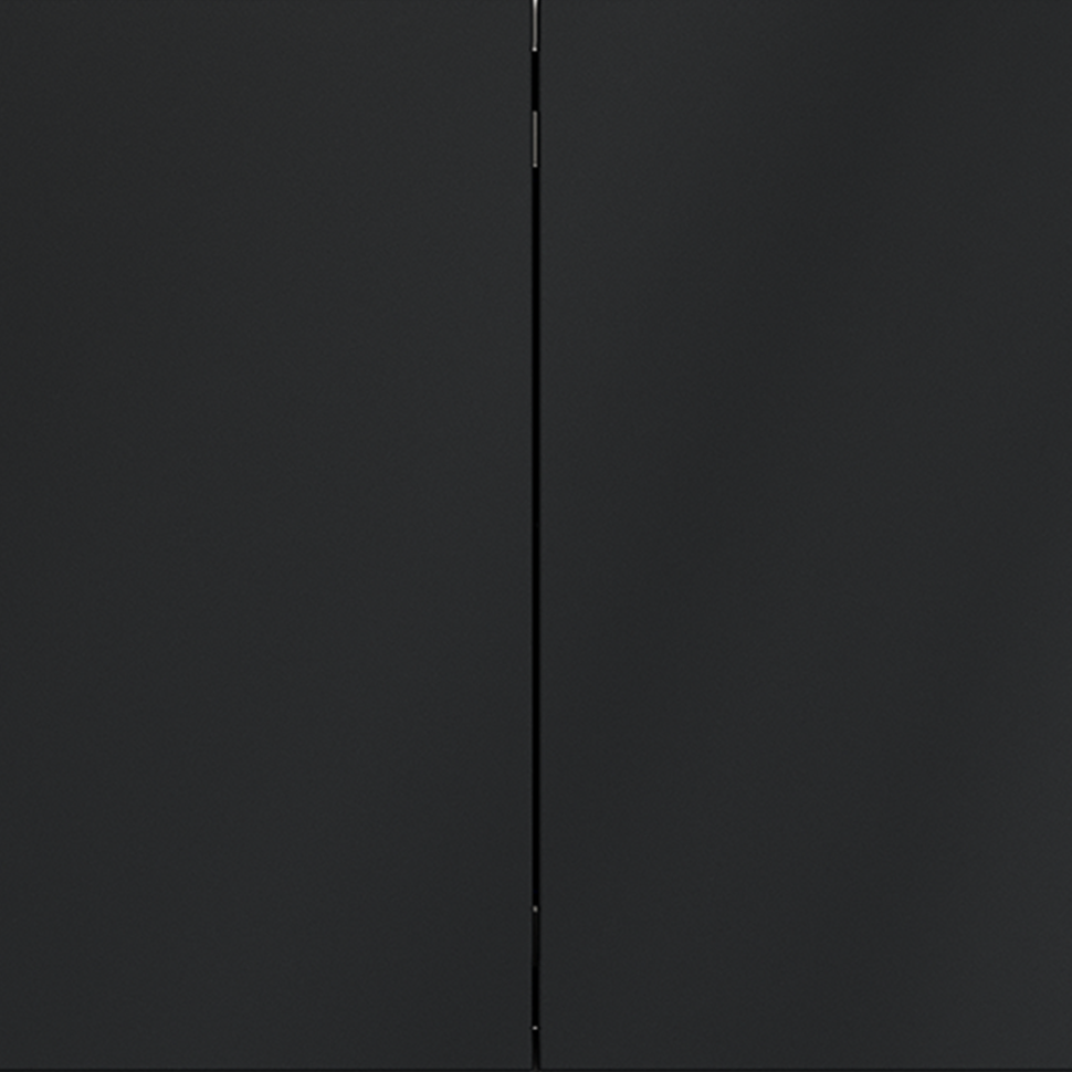 Выключатель встраиваемый VOLTUM S70 двухклавишный 10А, (графит)