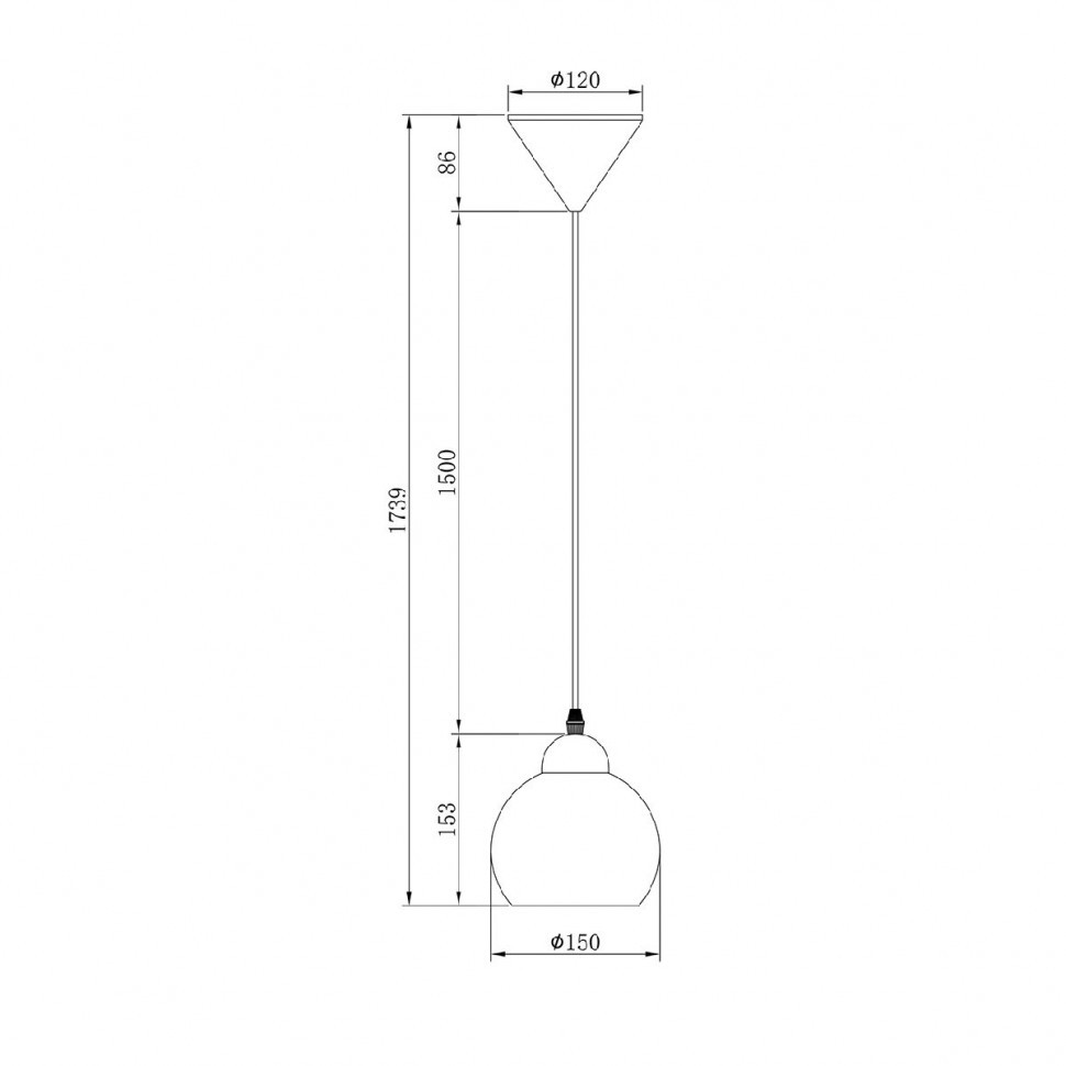 Подвесной светильник Escada Solo 10178/1S Black