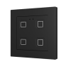 Zennio ZVIT55X4A Выключатель сенсорный KNX Tecla 55 X4, цвет: Чёрный