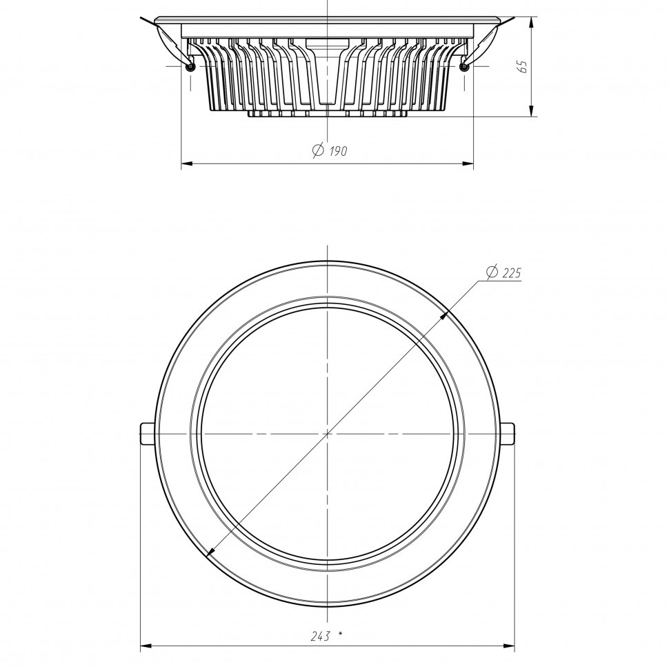 Встраиваемый светильник Эра SDL-10-90-30K-W35 Б0049701