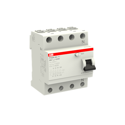 Устройство защитного отключения (УЗО) ABB FH204 AC-25/0.03 Тип-AС 4P 25A 30мА 2CSF204004R1250