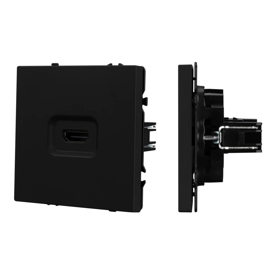 Розетка HDMI, NEO PLUS Vertus-Electro (черный) 