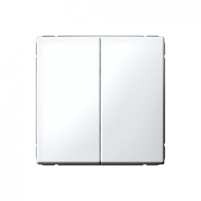 Переключатель двухклавишный Schneider Electric Art Gallery белый GAL000165