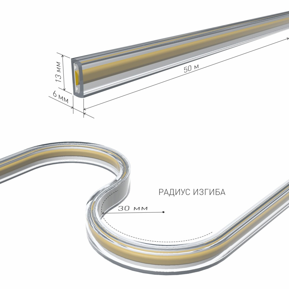 Светодиодная лента 220V 9,3W 288Led COB IP65 6500 холодный белый, 50 м Лента светодиодная 220V 9,3W 288Led COB IP65 6500 холодный белый, 50 м
