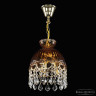 Подвесной светильник Bohemia Ivele Crystal 5478/22 G Amber/M-1G Leafs