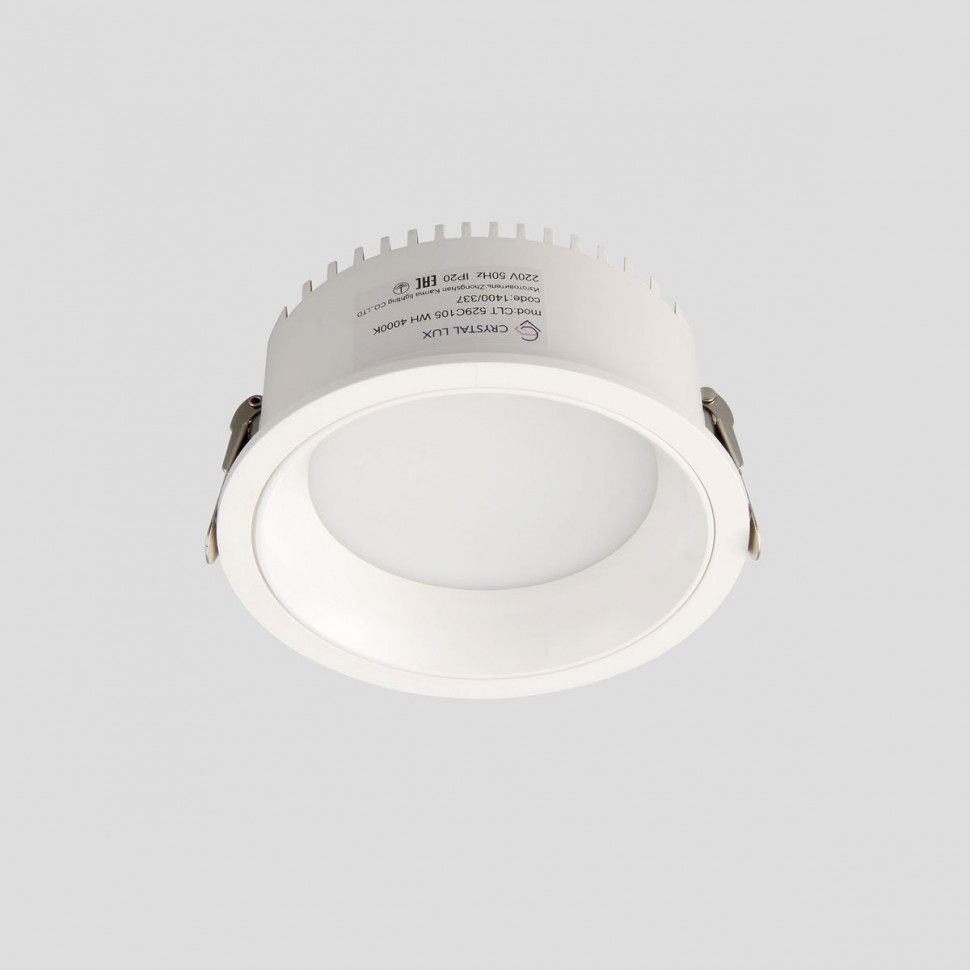 Встраиваемый светильник Crystal Lux CLT 529C105 WH 4000K