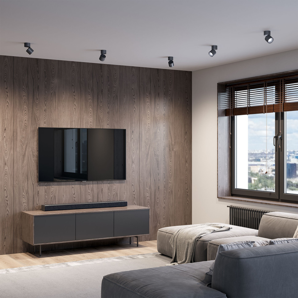 Светильник потолочный поворотный светодиодный Rolly 9W 3000K белый 25112/LED