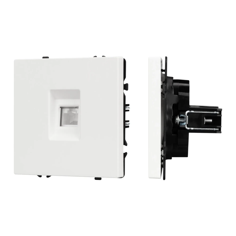 Розетка компьютерная NEO PLUS 6 kat, IP-20 (белый матовый)