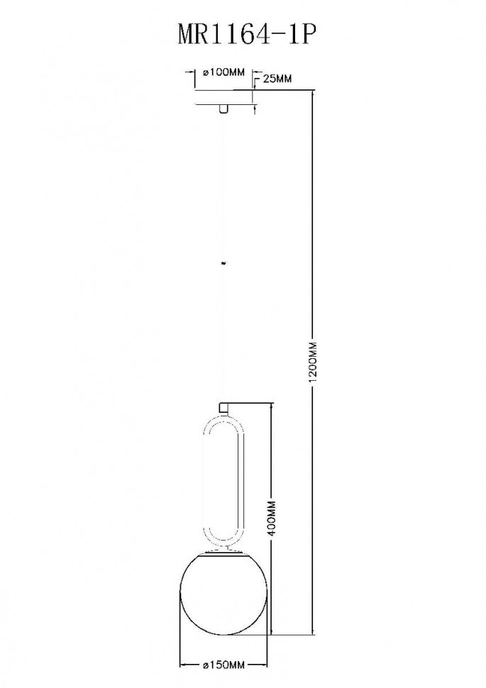 Подвесной светильник Myfar Pierre MR1164-1P
