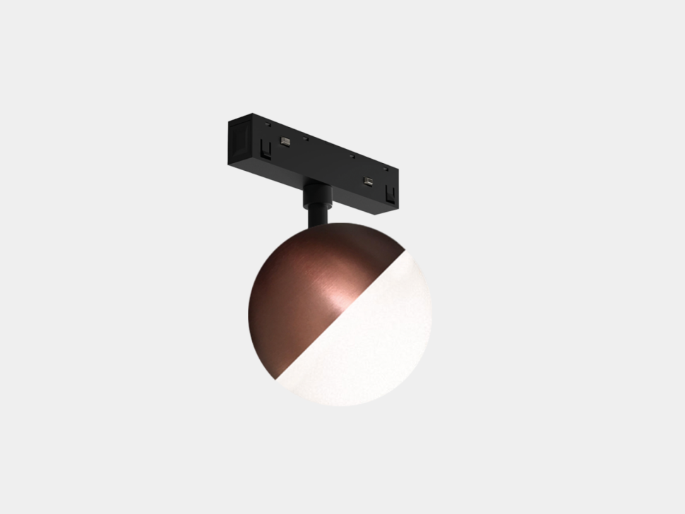  LUMKER Светильник-шар металл+стекло, серия SY-LINK, Кофе, 10Вт, IP20, Нейтральный белый (4000К), SY-LINK-SFCF-10-WW