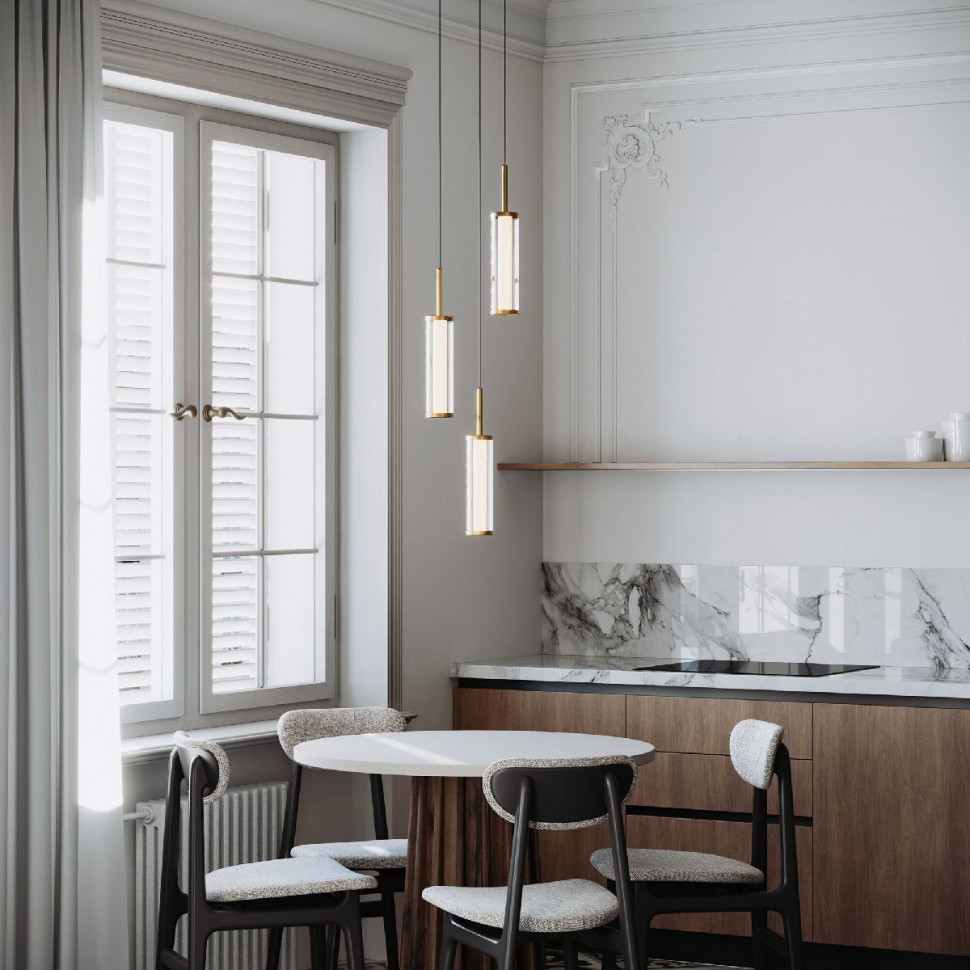 Подвесной светильник Eurosvet Stark 50386/3 LED латунь a067954