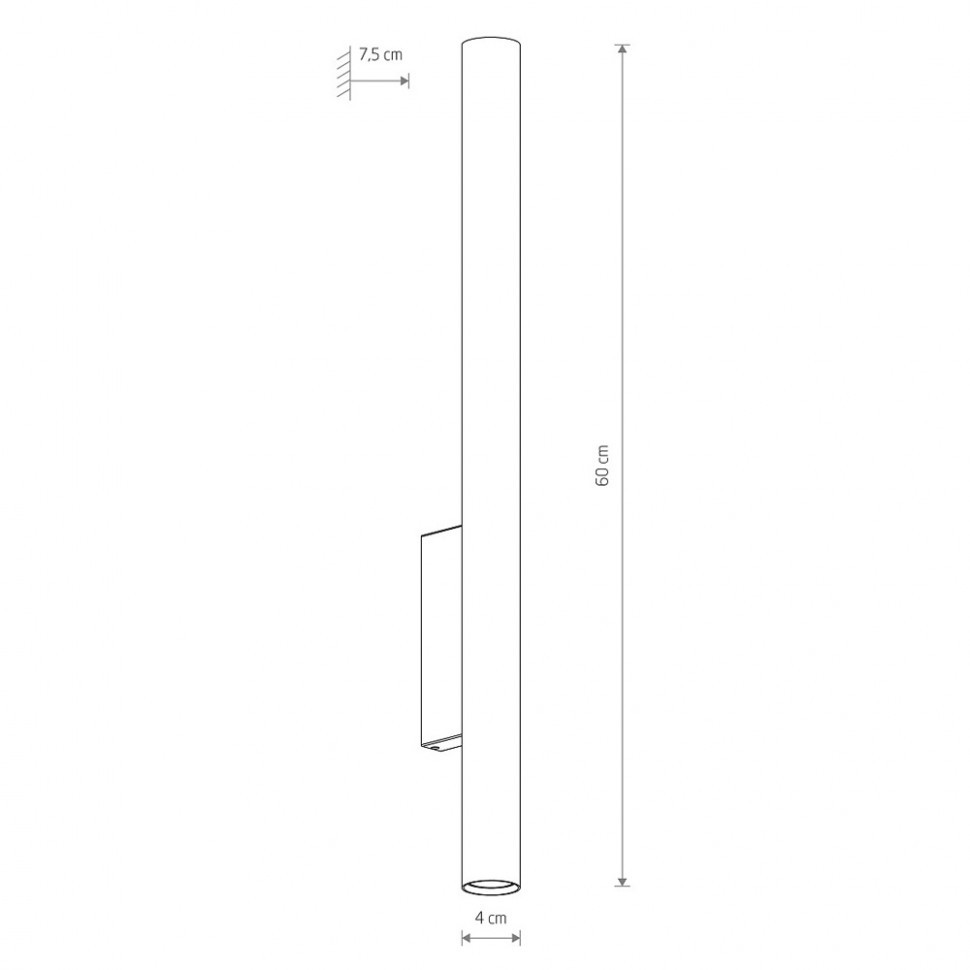 Настенный светильник Nowodvorski Fourty Wall XL Black 10759