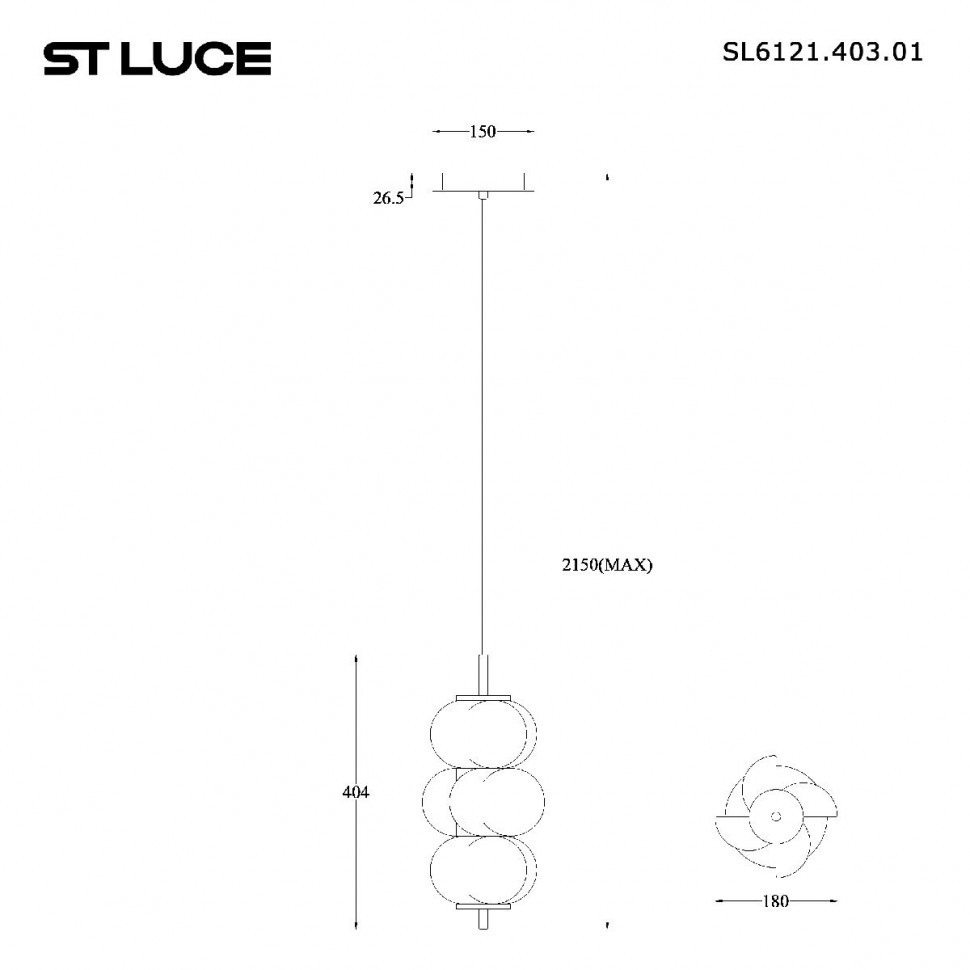 Подвесной светильник ST Luce Talisman SL6121.403.01