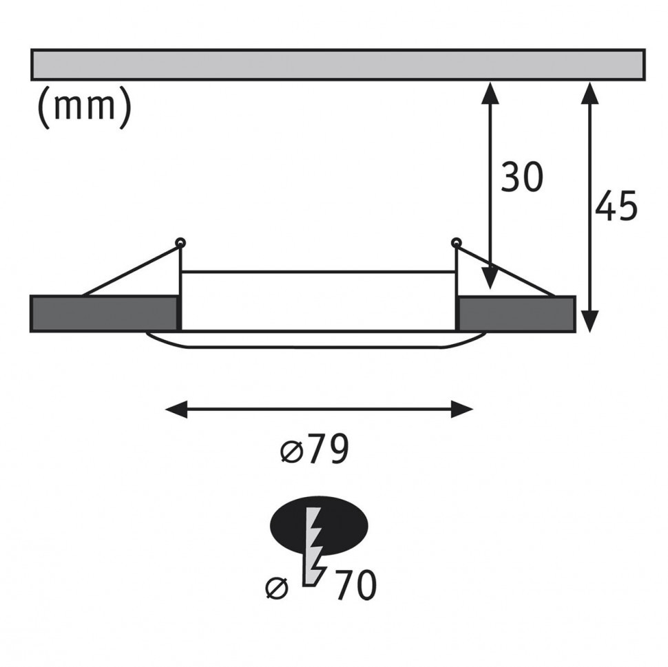 Встраиваемый светодиодный светильник Paulmann Premium Line Coin 92827