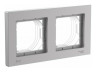 Рамка 2 поста IP44 Systeme Electric Atlas Design Aqua, алюминий ATN440302