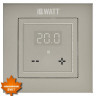 Электронный терморегулятор с сенсорным дисплеем IQWATT (шампань) IQ THERMOSTAT D