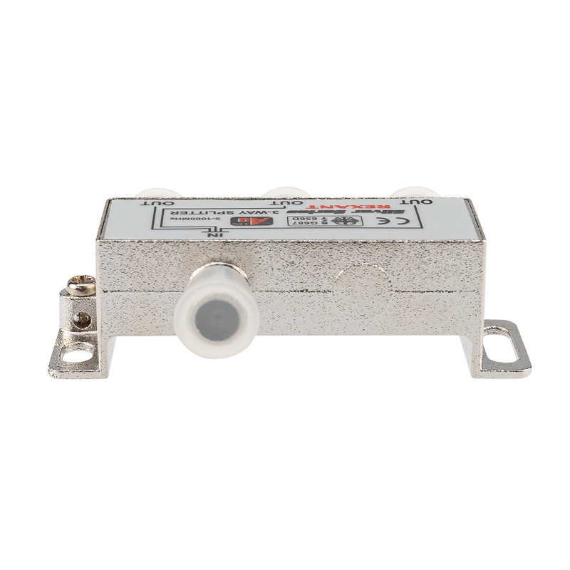Делитель ТВх3 под F-разъем, 5-1000МГц, Silver (4 F-разъема в комплекте) REXANT 05-6102
