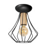 Потолочный светильник IMEX MD.9051-1-S-BK+WOOD