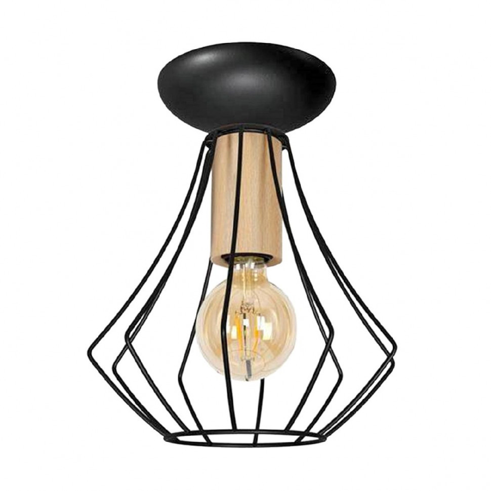 Потолочный светильник IMEX MD.9051-1-S-BK+WOOD