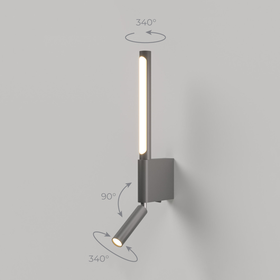 Настенный светодиодный светильник Sarca LED 40111/LED графит