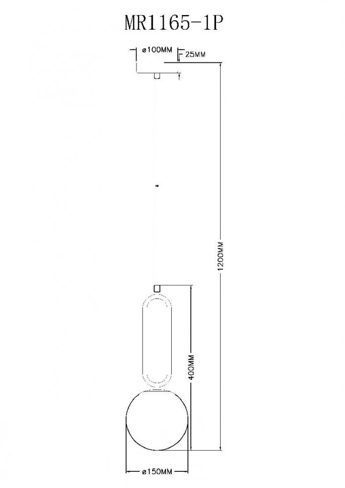 Подвесной светильник Myfar Pierre MR1165-1P