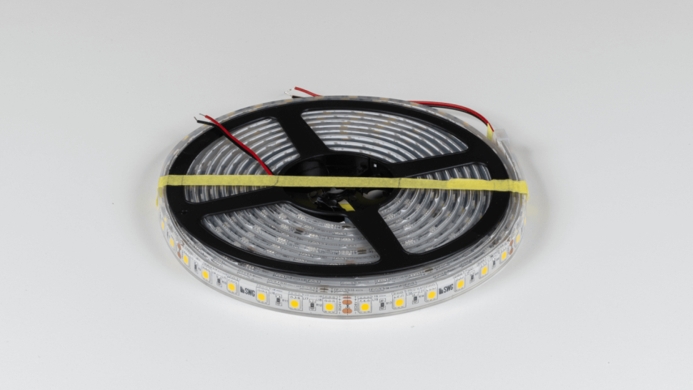  SWG Standard Светодиодная лента 5050, 60 LED/м, 14,4 Вт/м, 24В , IP68, Цвет: Теплый белый, SWG560-24-14.4-WW-68-M