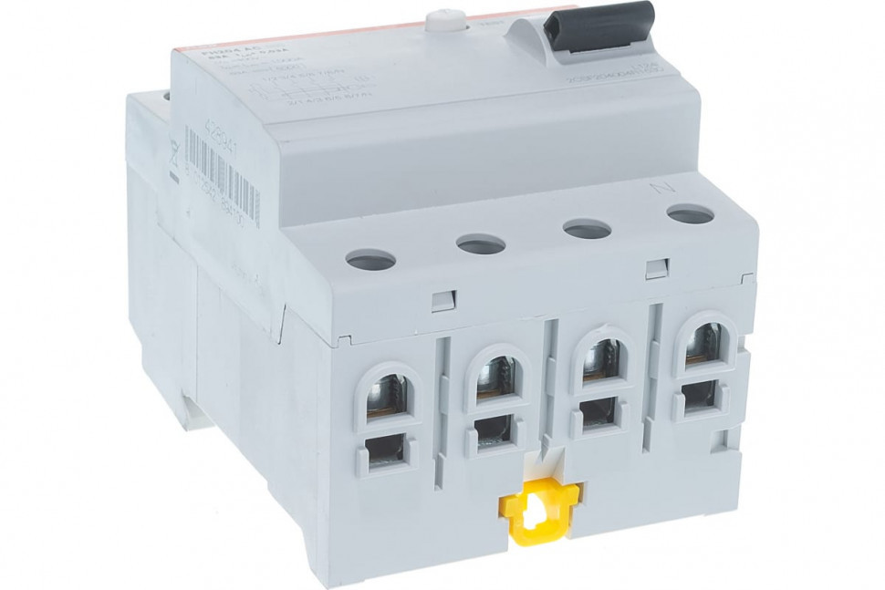 Устройство защитного отключения (УЗО) ABB FH204 AC-63/0.03 Тип-AС 4P 63A 30мА 2CSF204002R1630