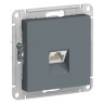 Розетка Schneider Electric Atlas Design RJ-45 кат. 6a, грифель ATN000786