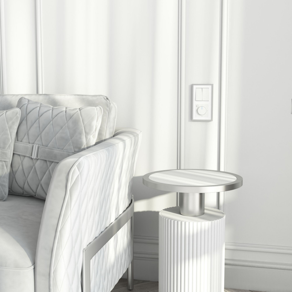 Выключатель двухклавишный (белый) W1120001