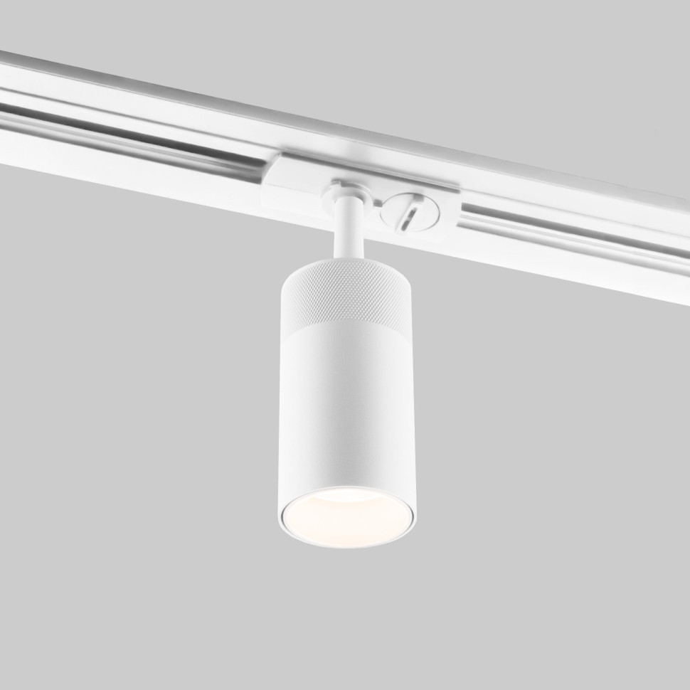 Трековый светодиодный светильник для однофазного шинопровода Riffe белый 9 Вт 4200K 85512/01 9W 4200K  белый однофазный