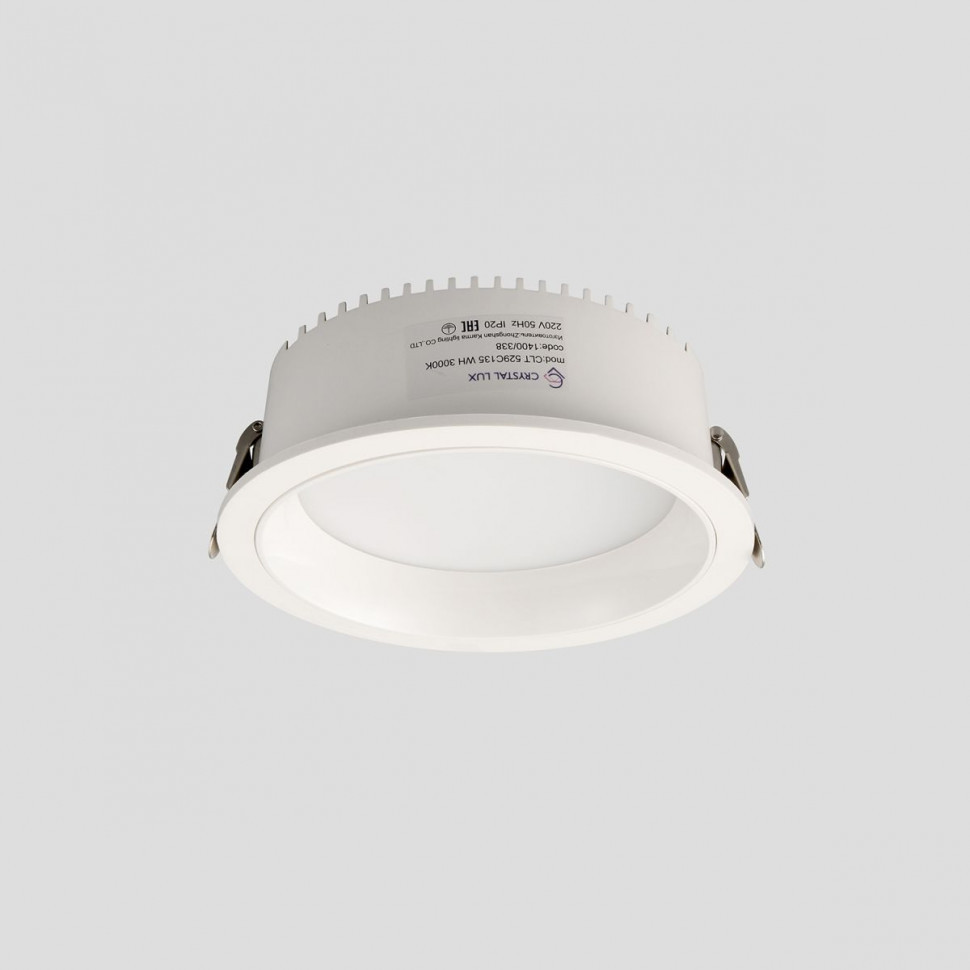 Встраиваемый светильник Crystal Lux CLT 529C135 WH 3000K