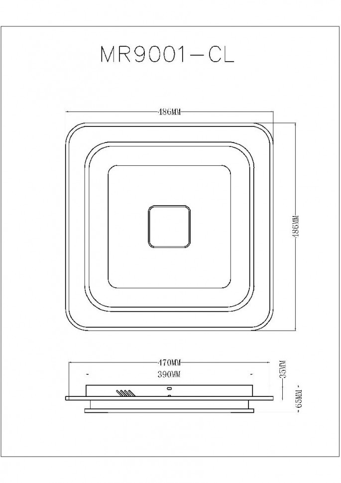 Потолочный светильник Myfar Button MR9001-CL