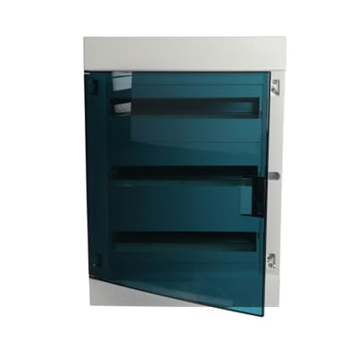Бокс в нишу ABB Mistral41 54М зеленая прозрачная дверь с клемм 1SLM004101A1209